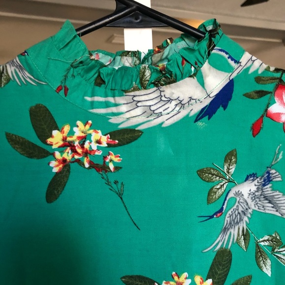 Green blouse-Small - Picture 2 of 5